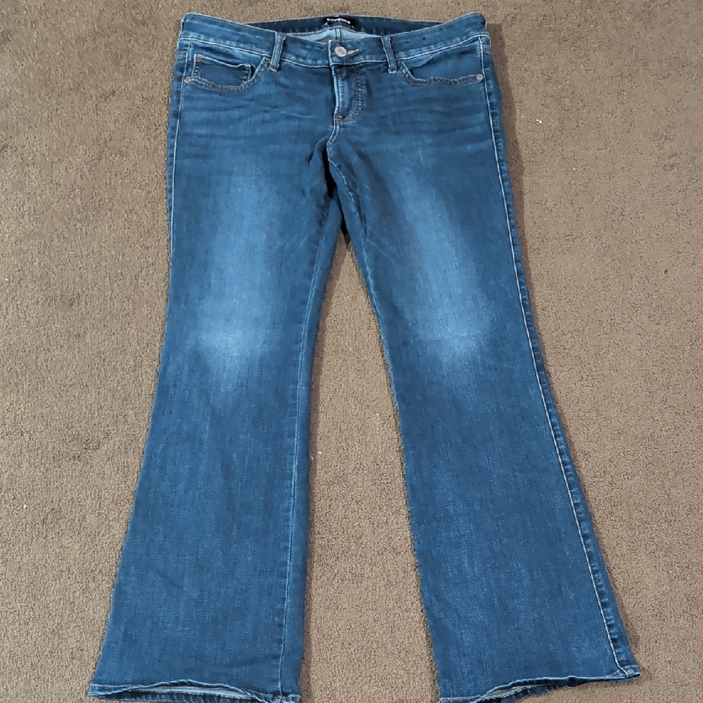Express Dark Blue Bootcut Jeans